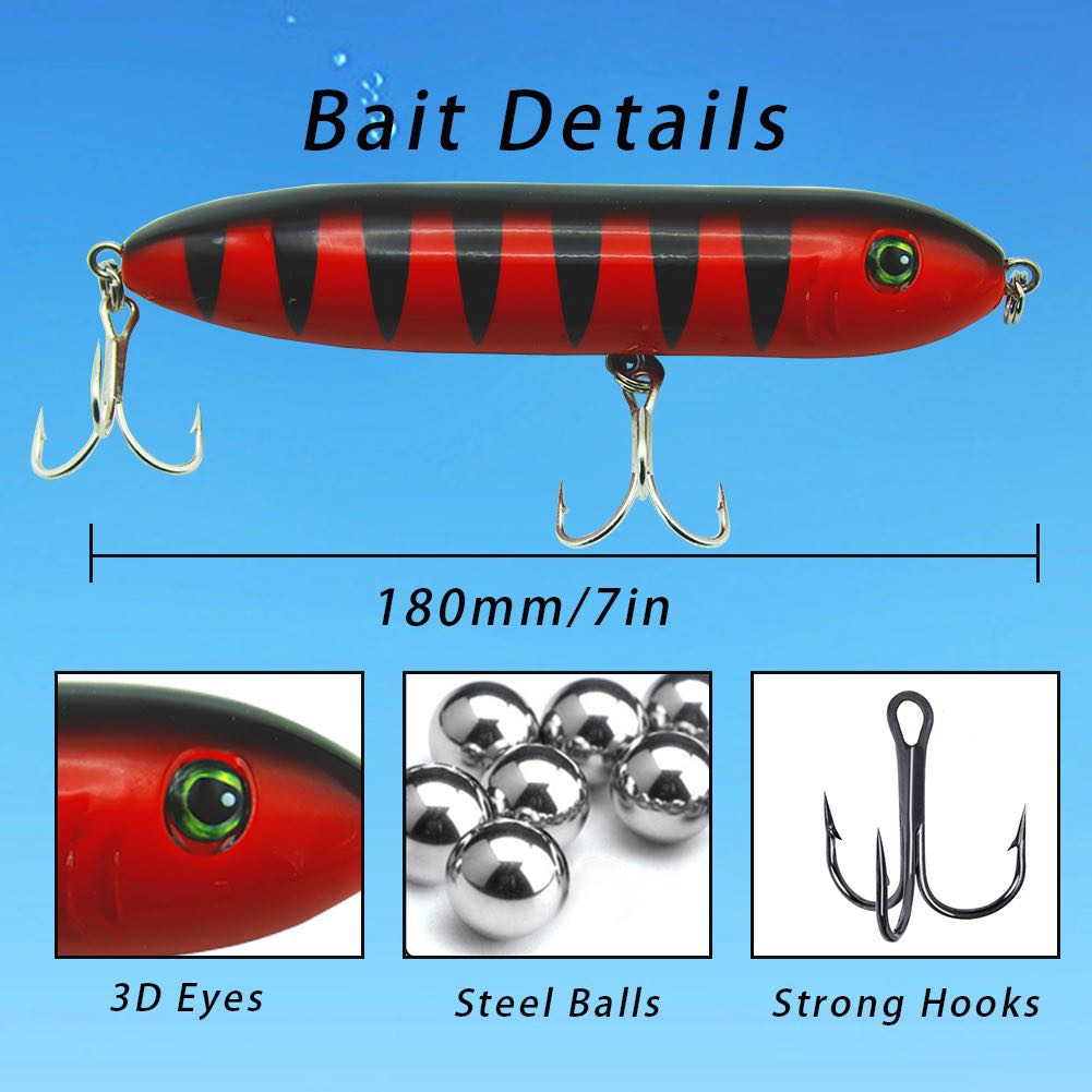 7" Saltwater Topwater Hard Bait Pencil Lure