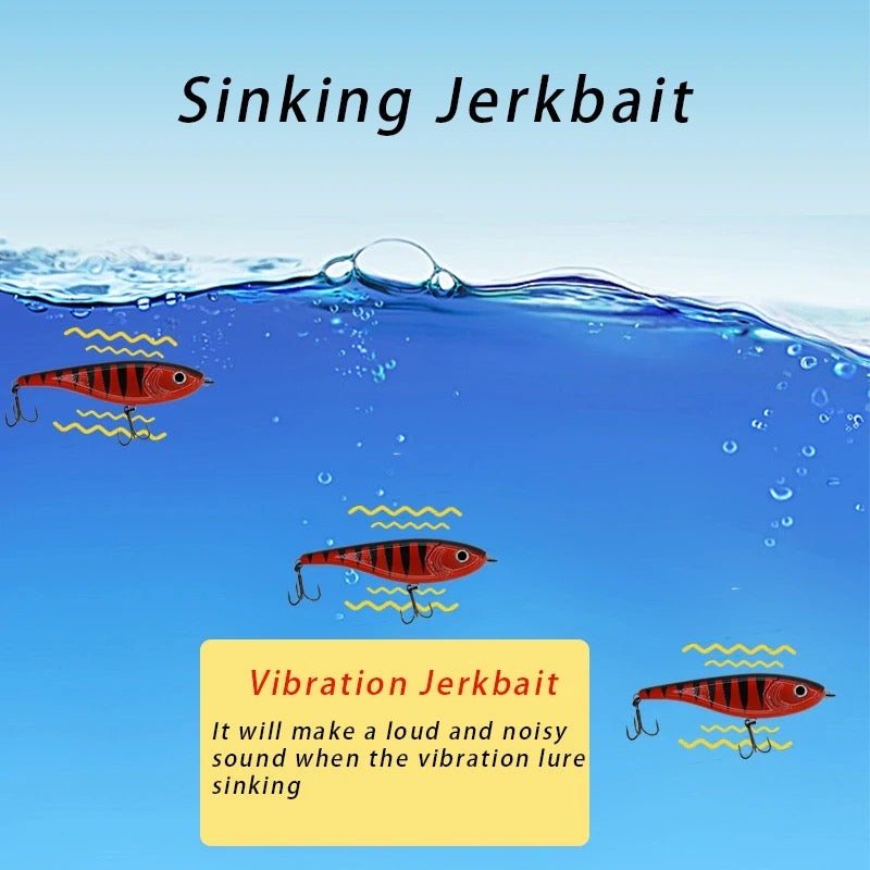 Saltwater Rattling Sinking Jerkbait 6.69” 2.88oz